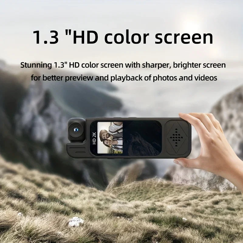 2K Compact Wearable Body Camera