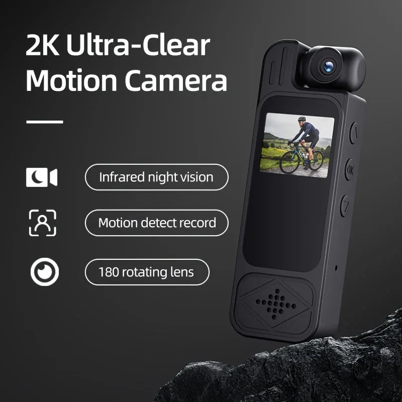2K Compact Wearable Body Camera