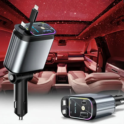 Retractable Travel USB Car Charger