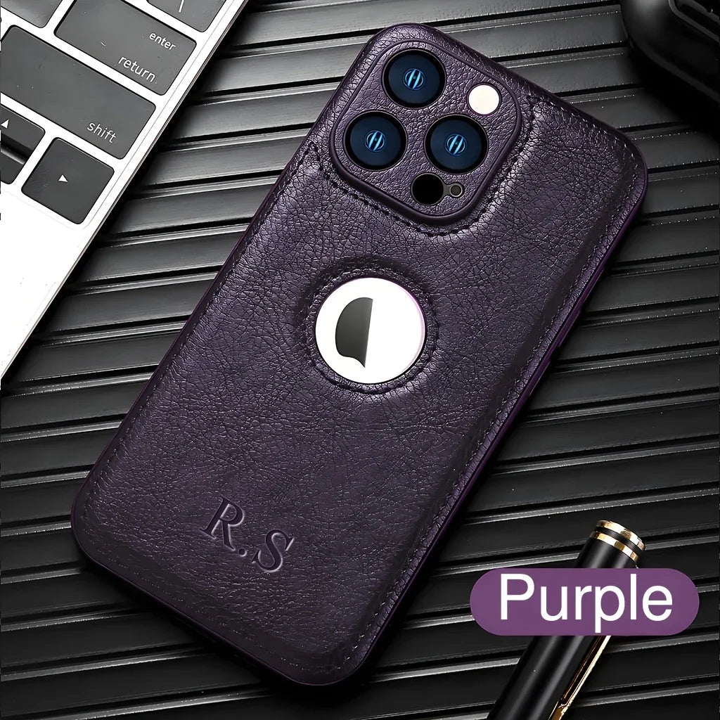 Personalised Faux Leather Phone Case - Vélanoworld
