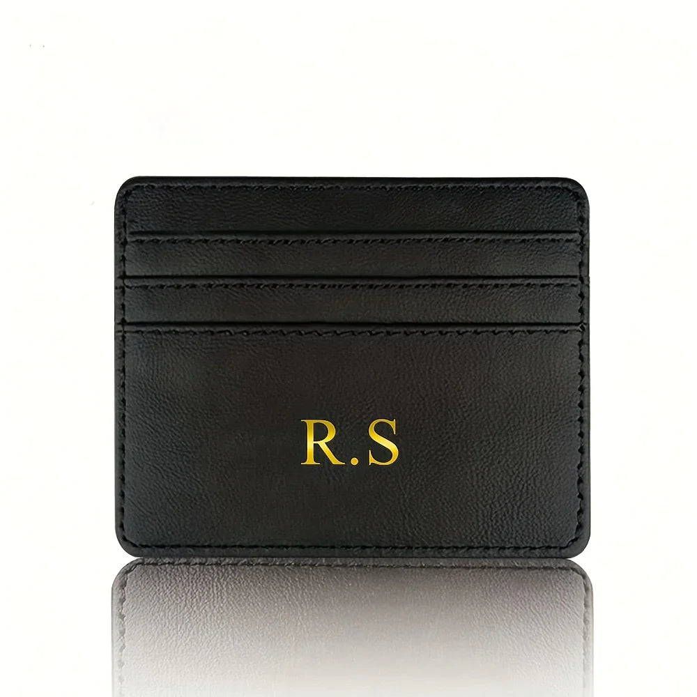 Custom Initial Faux Leather Wallet - Vélanoworld