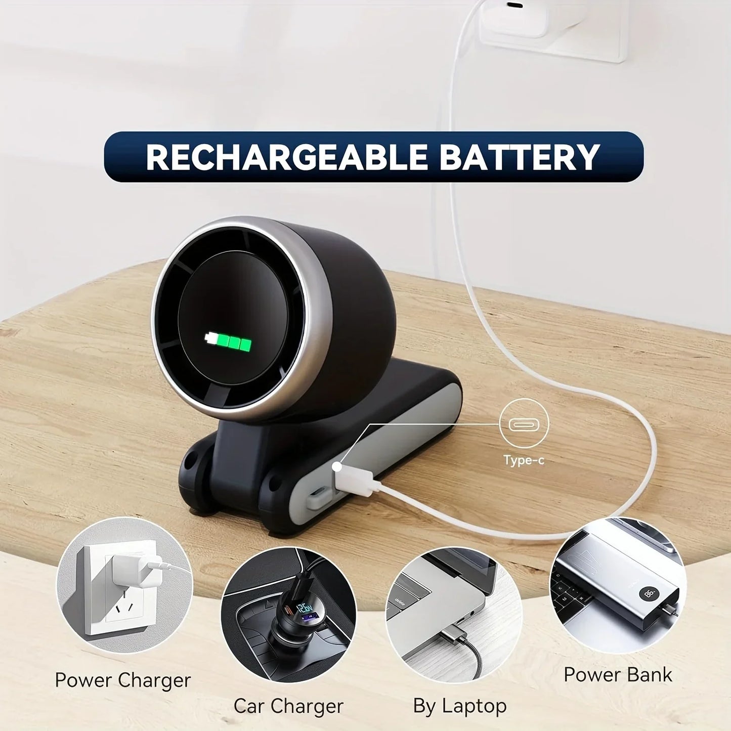 Portable Wearable Neck Fan
