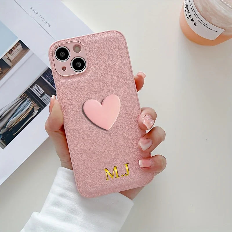 Custom Personalised Heart Phone Case - Vélanoworld
