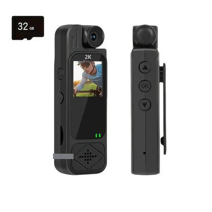 2K Compact Wearable Body Camera