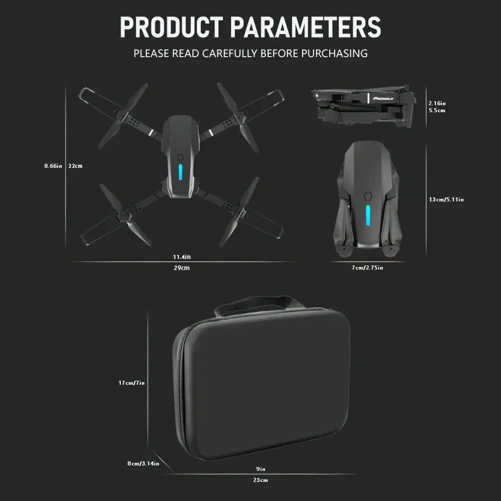 2K FACEGLE Dual Camera Mini Drone
