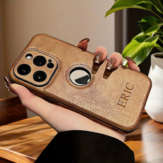 Personalised Faux Leather Phone Case - Vélanoworld