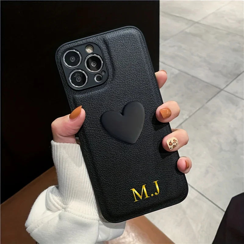 Custom Personalised Heart Phone Case - Vélanoworld