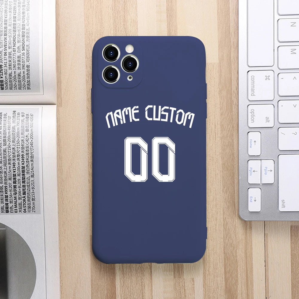 Custom Football Number & Name iPhone Case - Vélanoworld