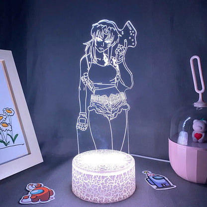 Black Lagoon Anime 3D LED Night Light