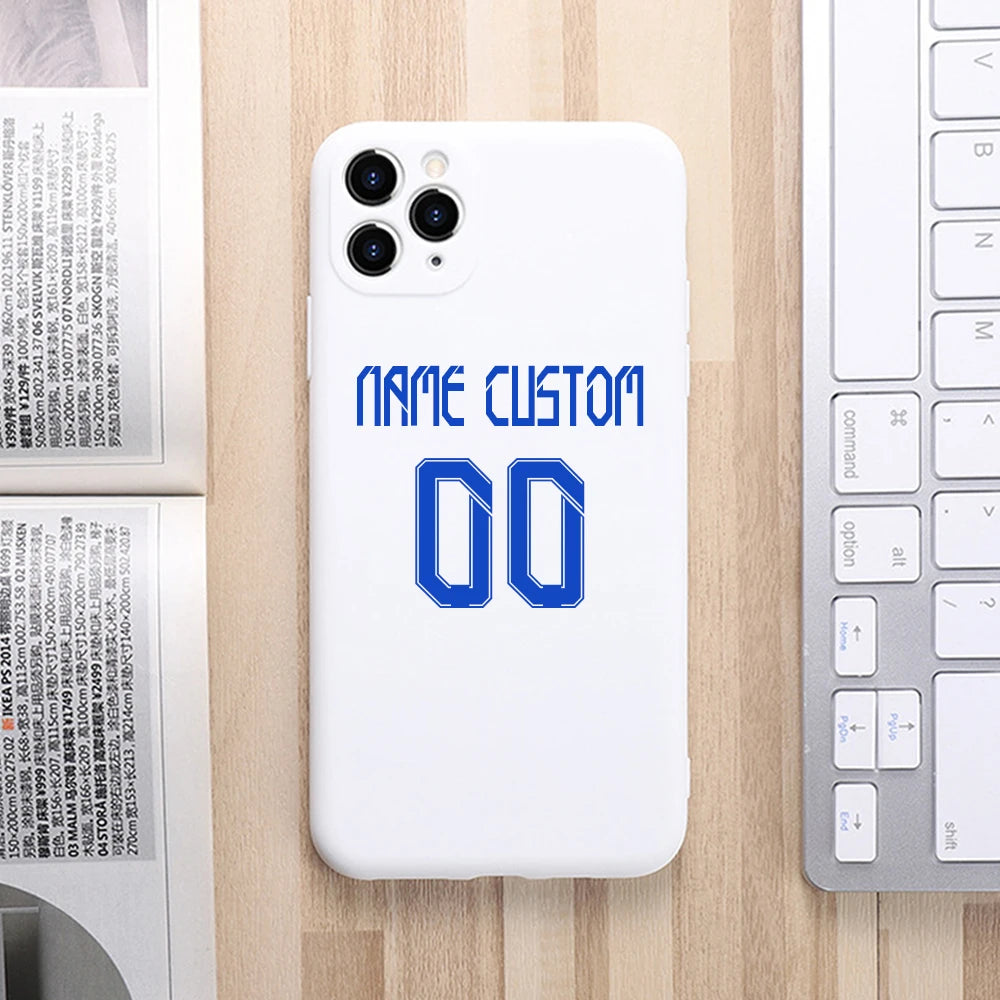 Custom Football Number & Name iPhone Case - Vélanoworld