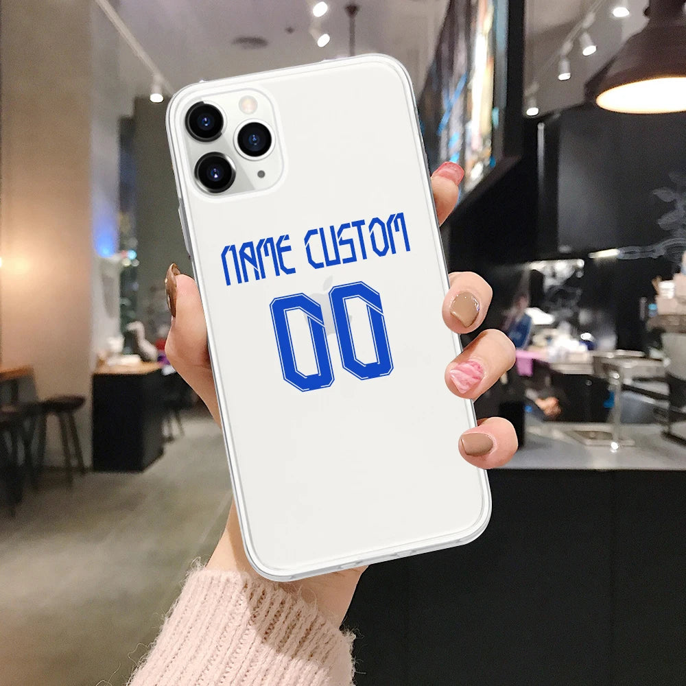 Custom Football Number & Name iPhone Case - Vélanoworld