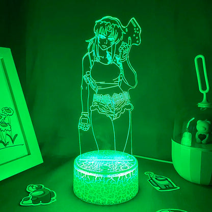 Black Lagoon Anime 3D LED Night Light