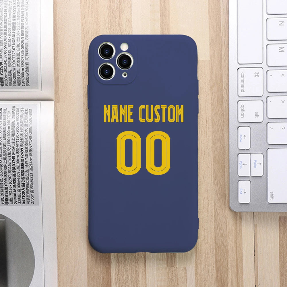 Custom Football Number & Name iPhone Case - Vélanoworld