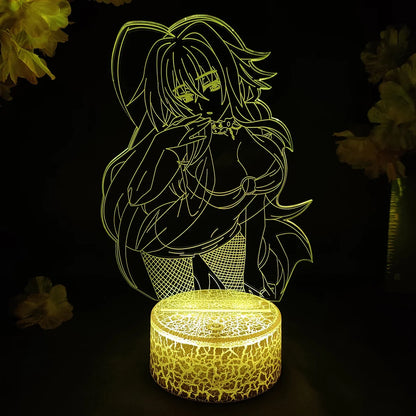 High School DxD Anime LED Light Painting