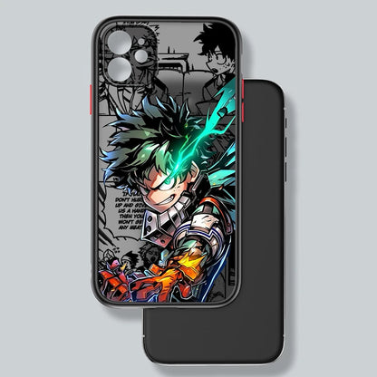 My Hero Academia Cool Frosted Translucent Phone Case