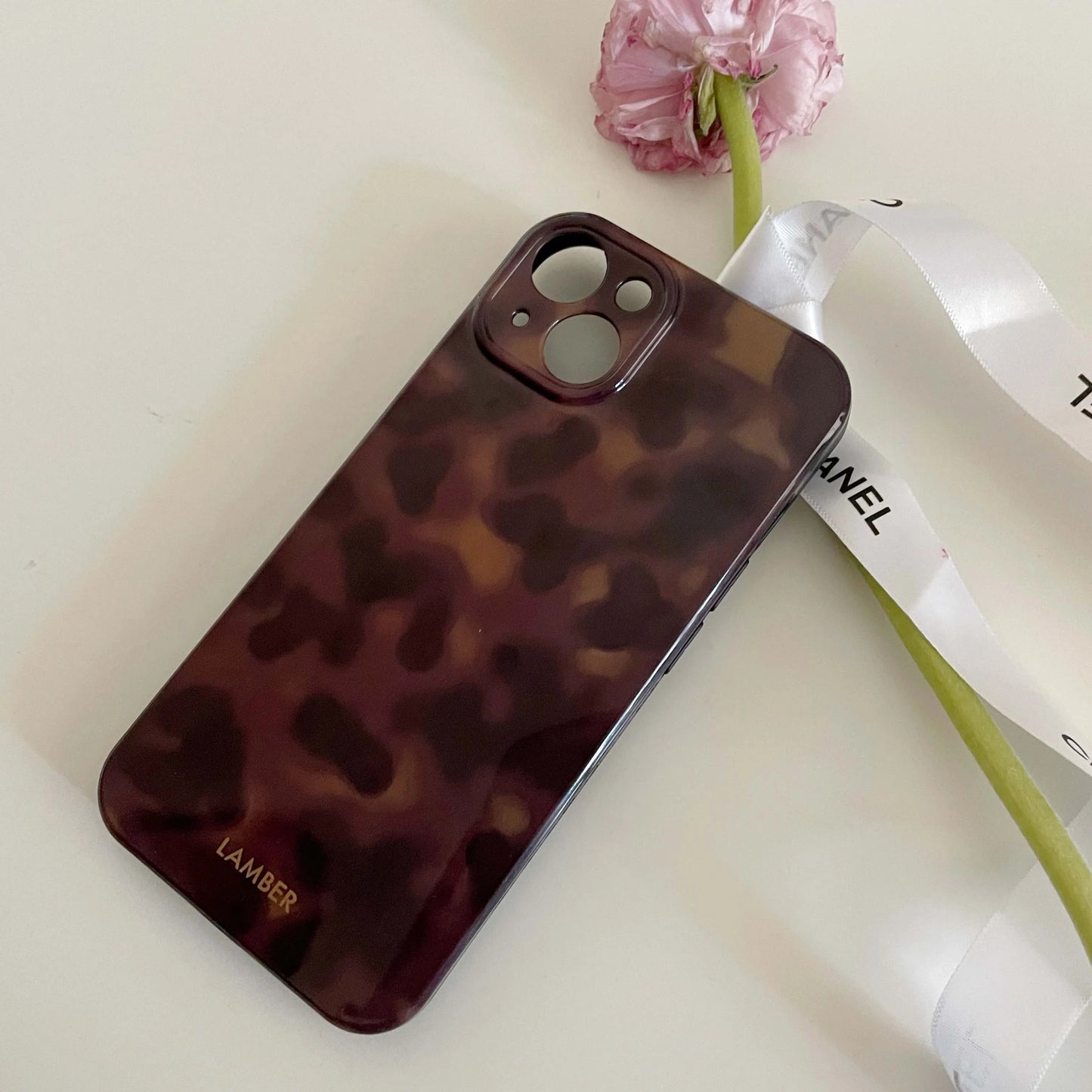 Amber retro brown silicone iPhone Case - Vélanoworld