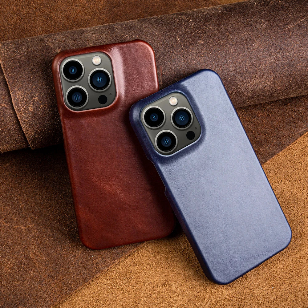 Premium Genuine Leather iPhone Case - Vélanoworld