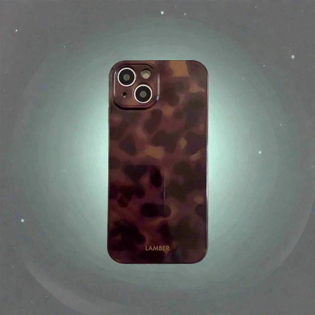 Amber retro brown silicone iPhone Case - Vélanoworld