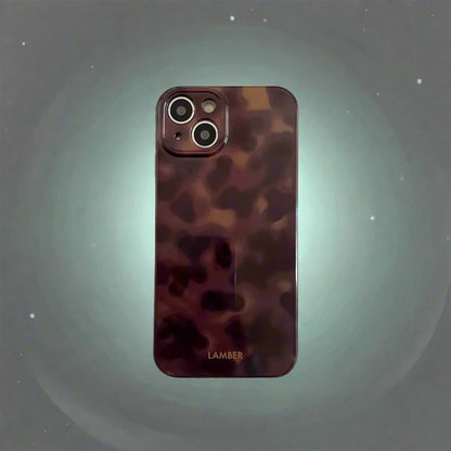 Amber retro brown silicone iPhone Case - Vélanoworld