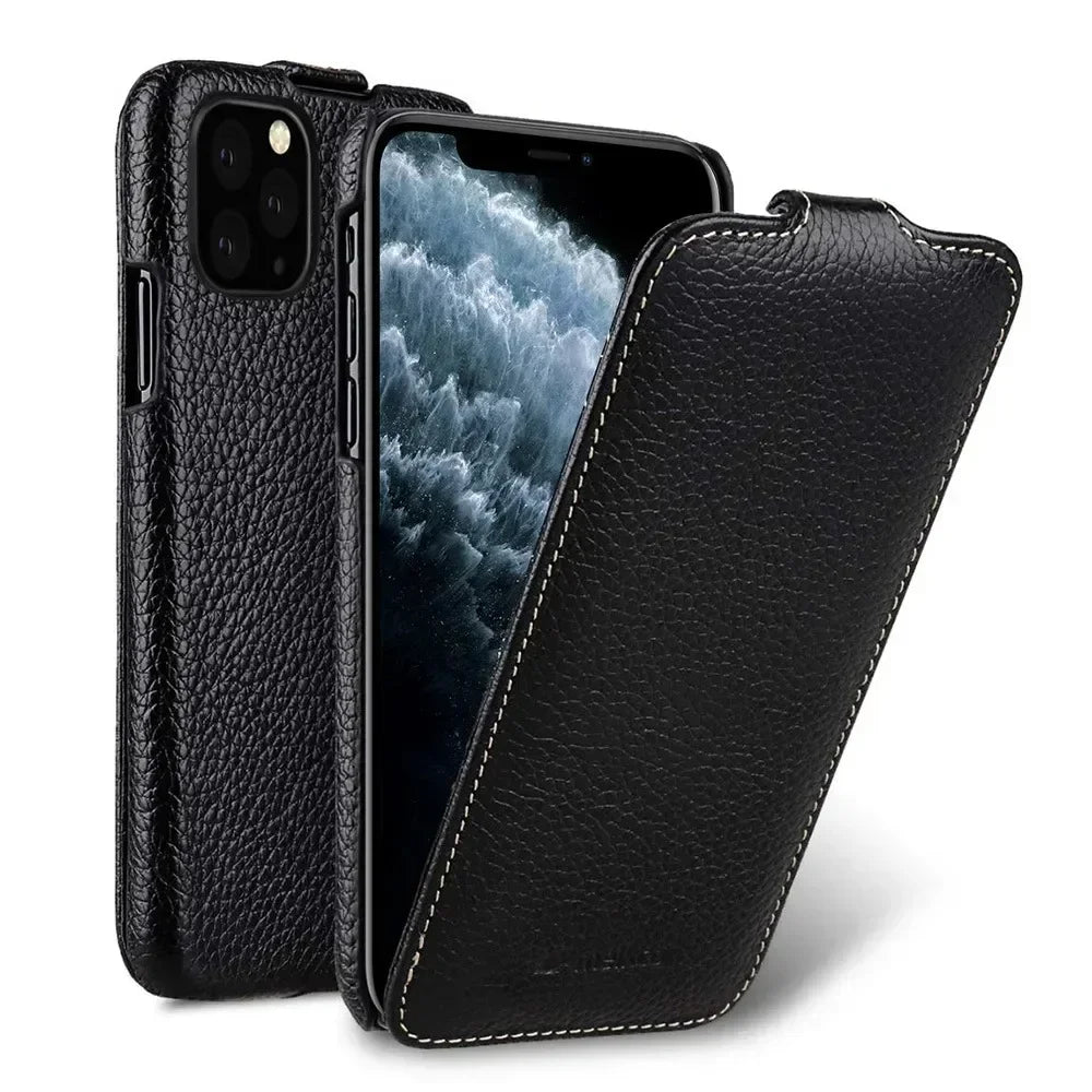 Genuine Leather Flip Case