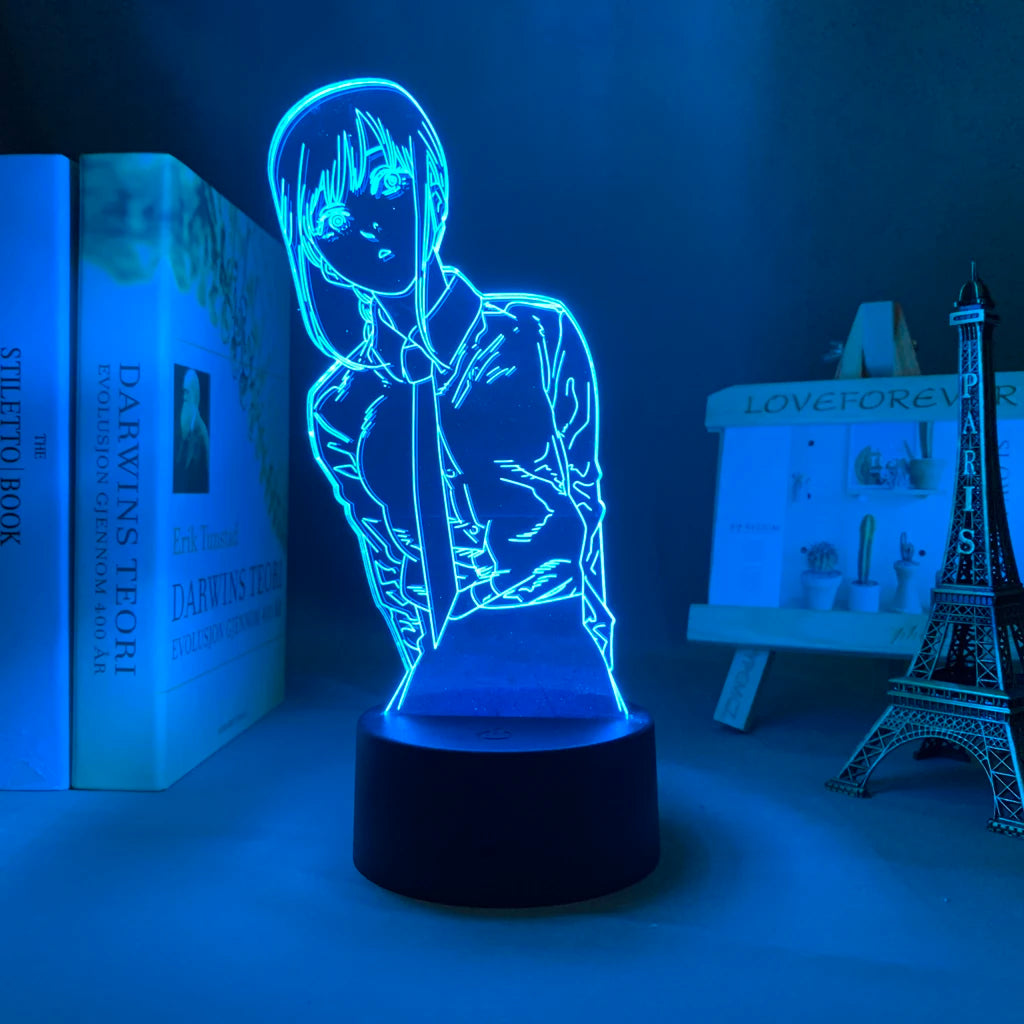 Chainsaw Man Anime 3D LED Night Light