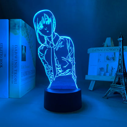 Chainsaw Man Anime 3D LED Night Light