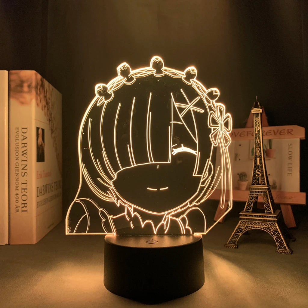 Re:Zero Anime 3D LED Night Light