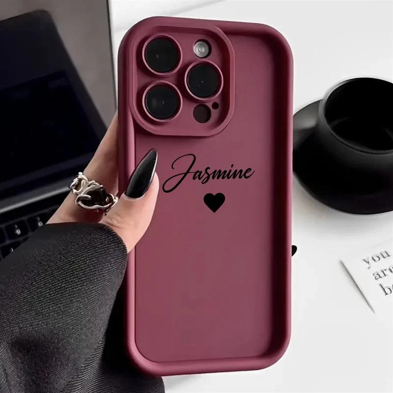 Personalised Name Silicone Case for iPhone - Vélanoworld