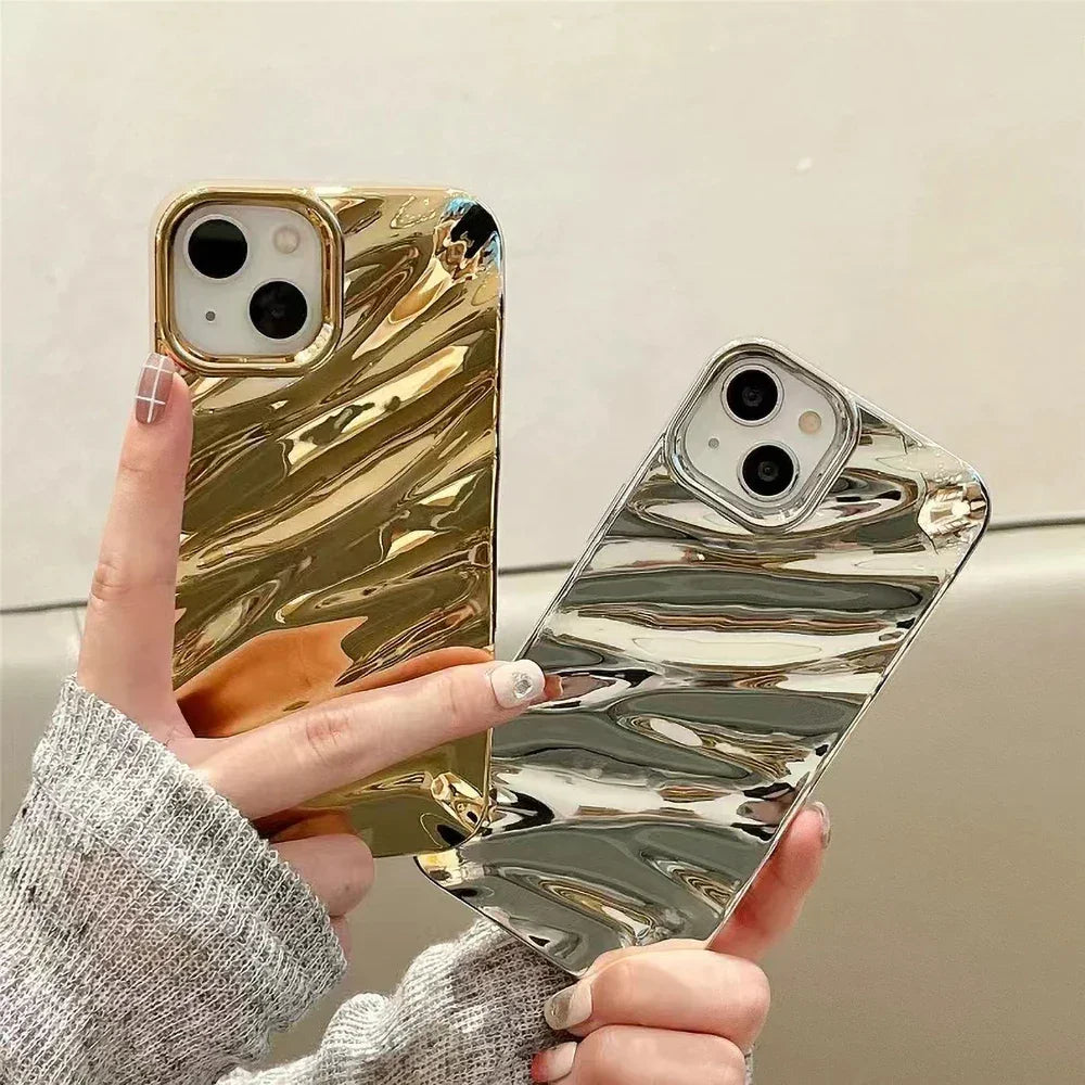 Luxury 3D Wavy Silicone Phone Case