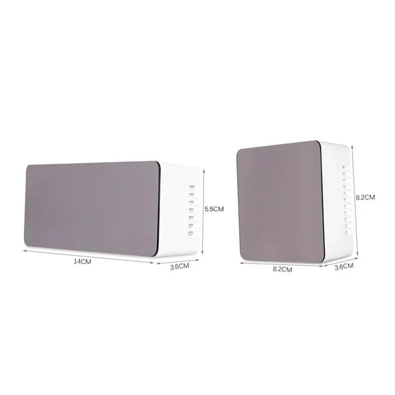 Digital LED Alarm Clock with Mirror Display, Temperature Sensor & Night Mode - Vélanoworld