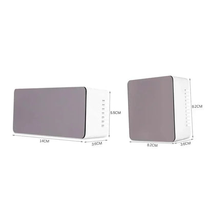 Digital LED Alarm Clock with Mirror Display, Temperature Sensor & Night Mode - Vélanoworld