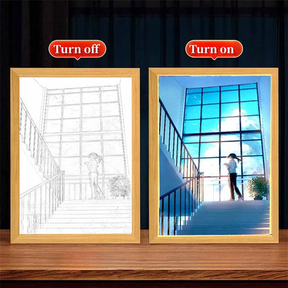 Violet Evergarden Anime LED Light Painting