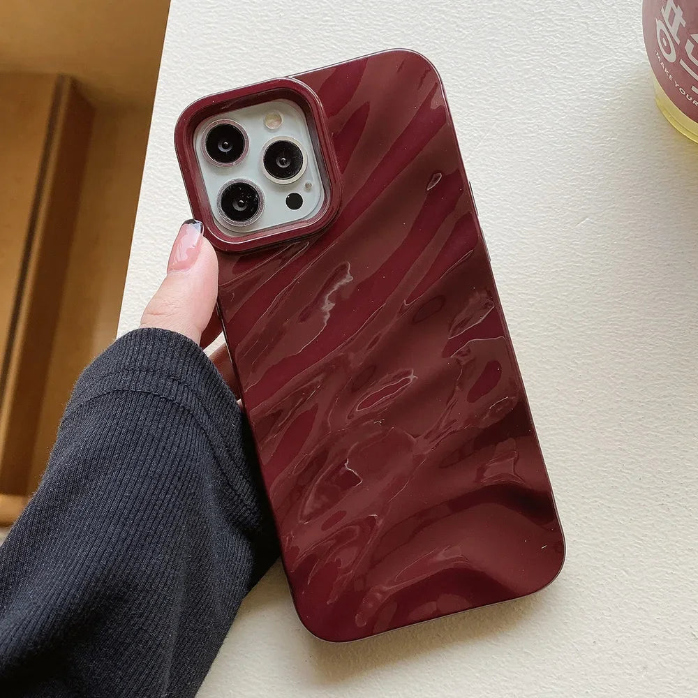 Luxury 3D Wavy Silicone Phone Case