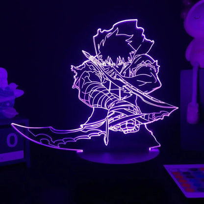 Solo Leveling Anime 3D LED Night Light