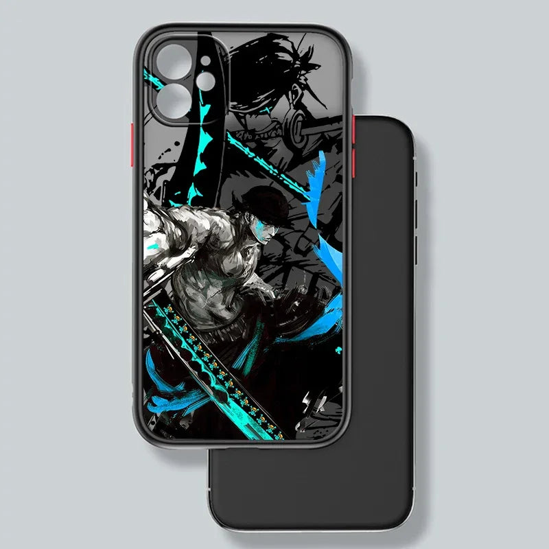 One Piece Frosted Matte Black Phone Case - Vélanoworld