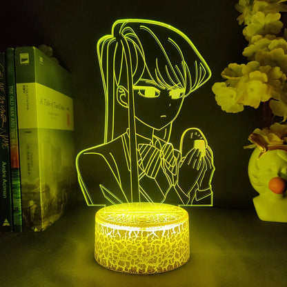 Komi Can't Communicate Anime 3D LED Night Light