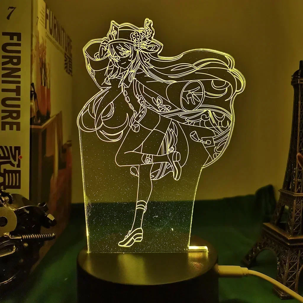 Genshin Impact Anime 3D LED Night Light