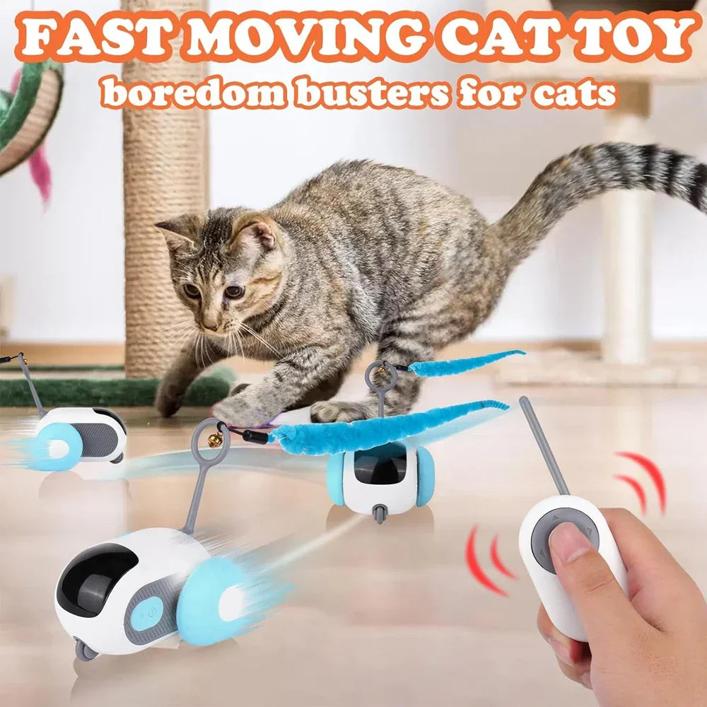 Smart Cat Toy Car – Remote Control & Automatic