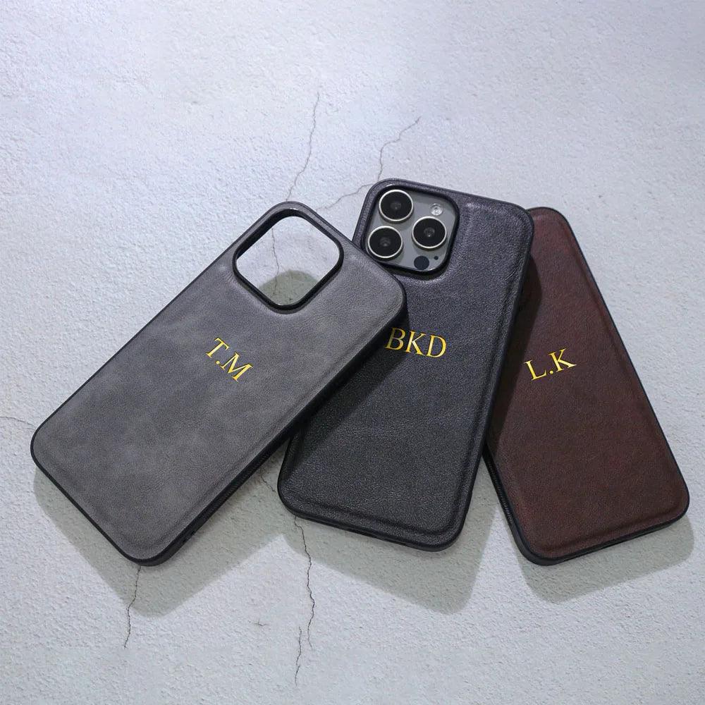 Personalised Leather Engraved iPhone Case - Vélanoworld