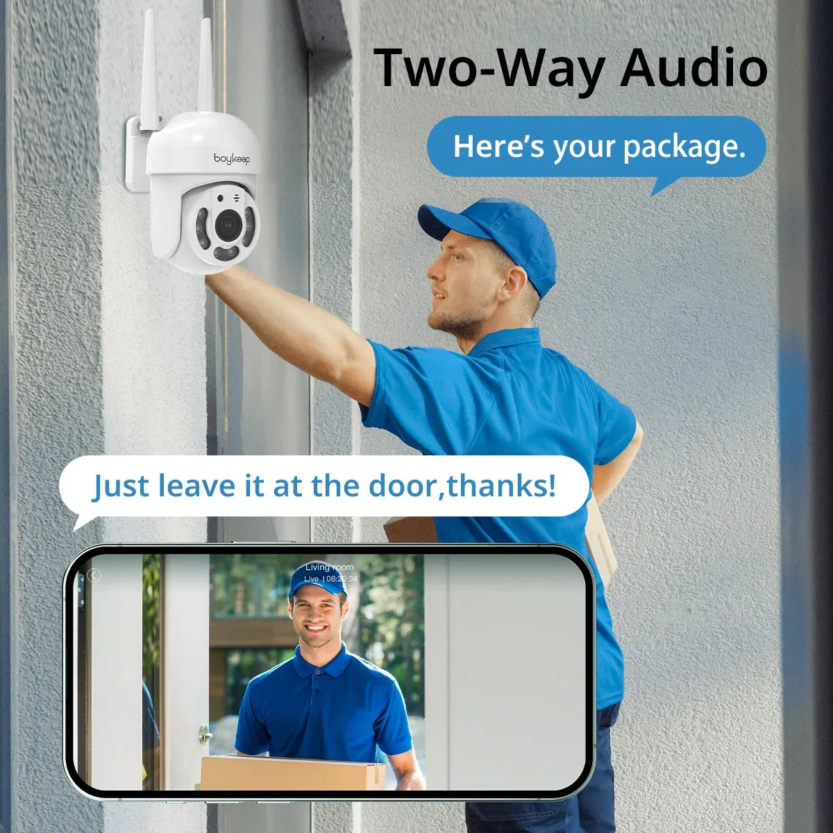 Outdoor Wireless Security Camera with Night Vision