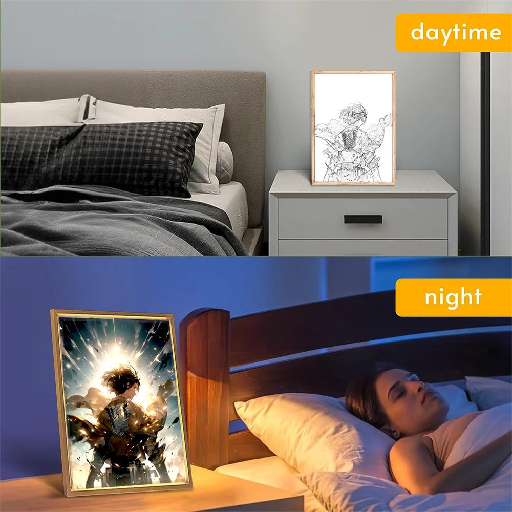 Attack on Titan Anime LED Light Painting
