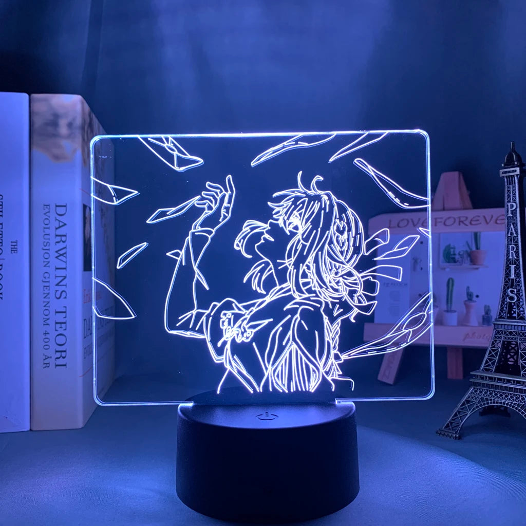 Violet Evergarden 3D LED Anime Night Light
