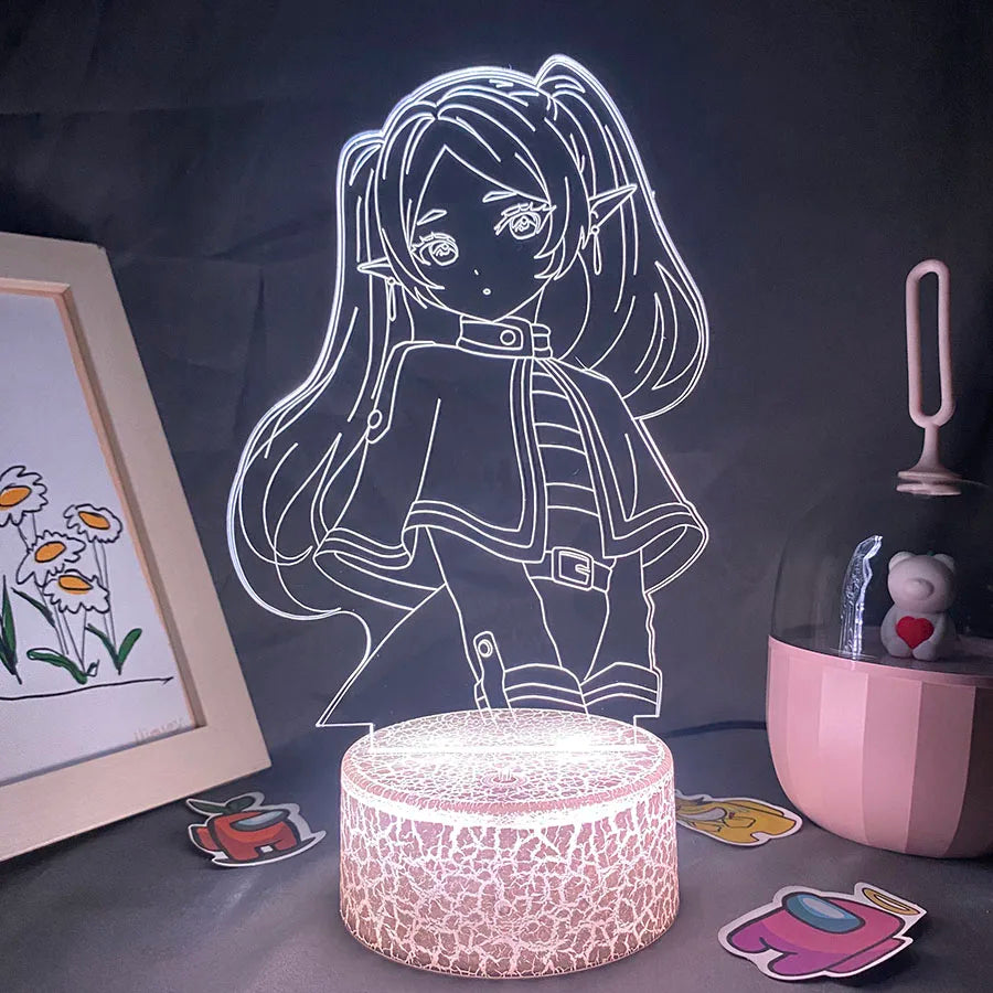 Frieren Anime 3D LED Night Light