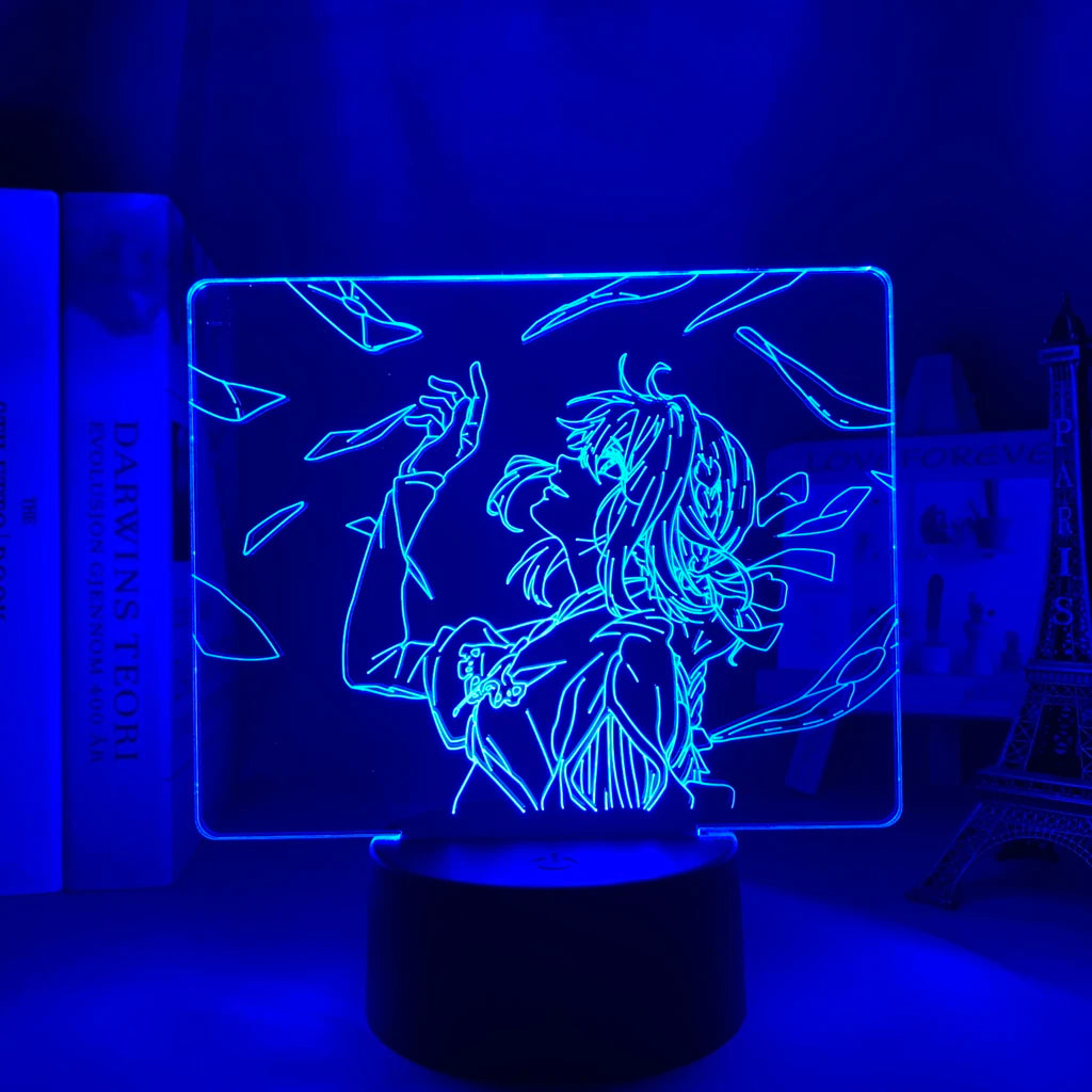 Violet Evergarden 3D LED Anime Night Light