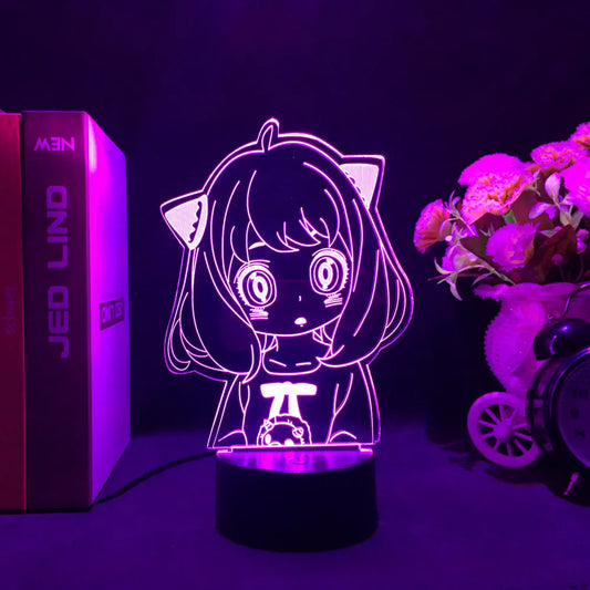 Spy X Family Anime 3D LED Night Light