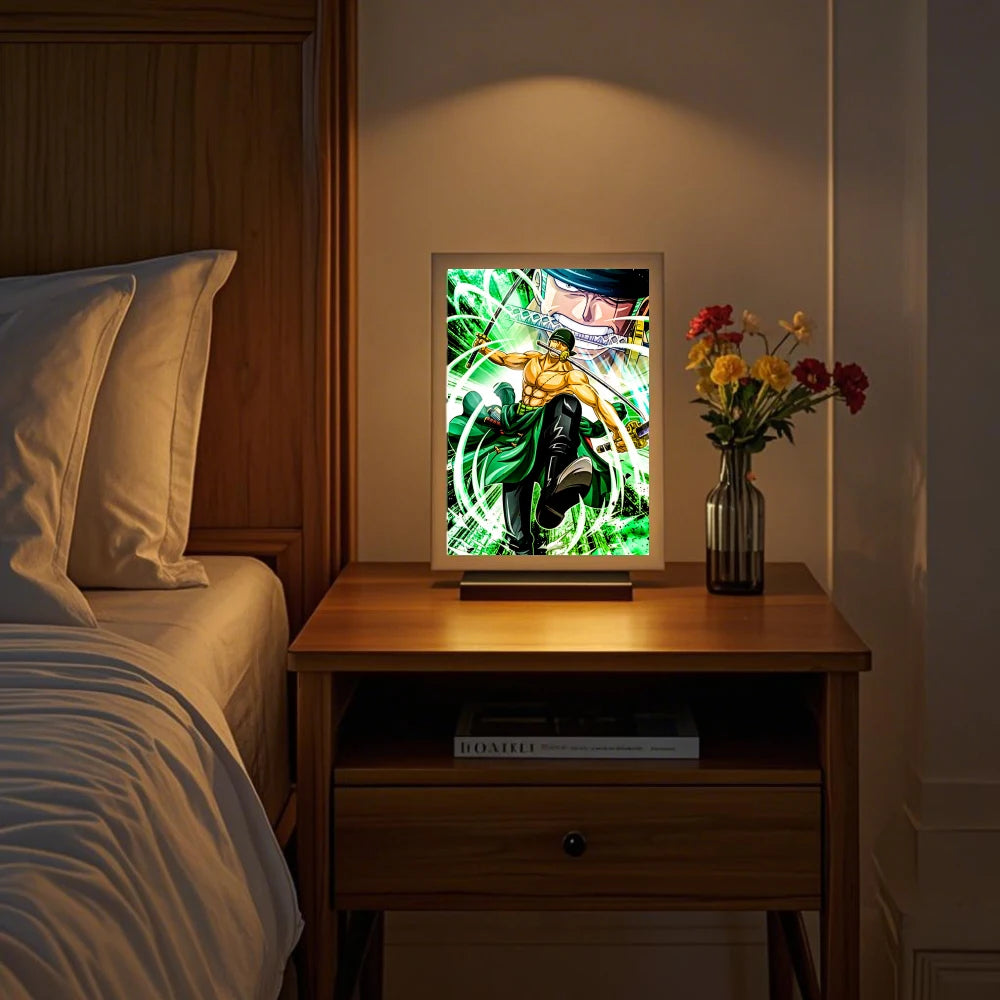 One Piece Anime LED Light Painting Photo Frame