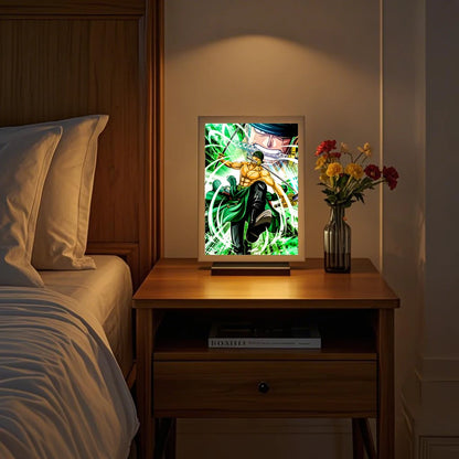 One Piece Anime LED Light Painting Photo Frame