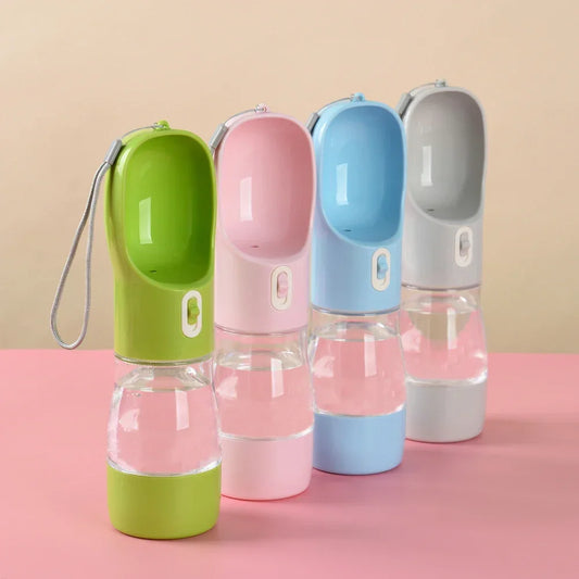 Portable Dog Water Bottle & Food Feeder