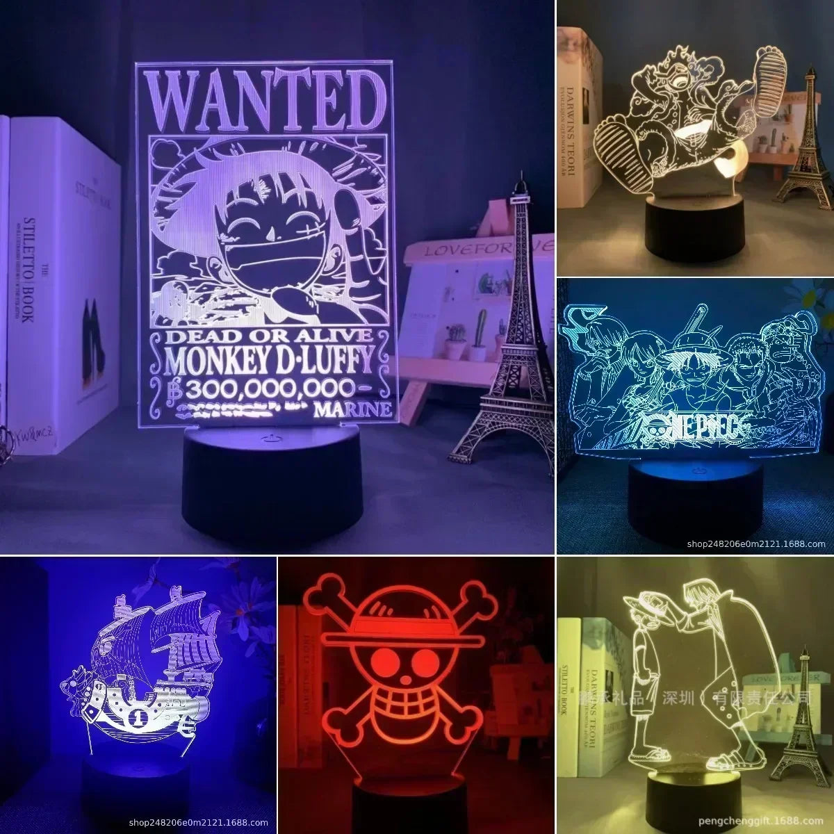 One Piece Anime 3D LED Lamp