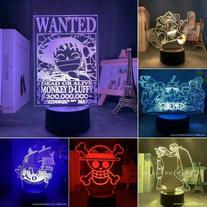 One Piece Anime 3D LED Lamp